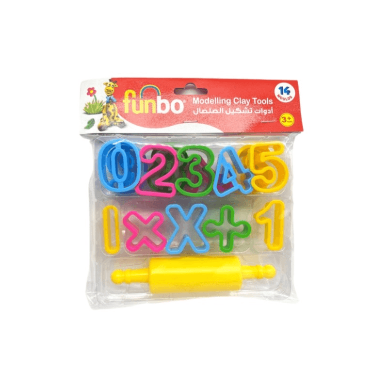 Funbo Modelling Clay Tools 0 To 9 Number And Symbols - 10916