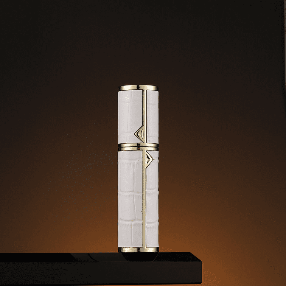 Luxury 5ml Velvet Perfume Refillable WHITE GOLD CROCO