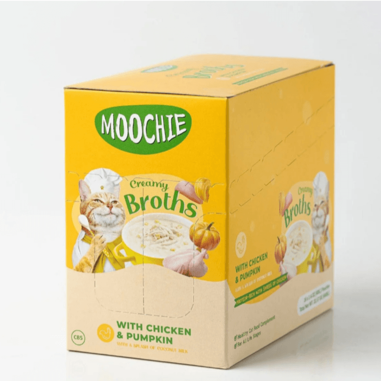 Moochie Broth Chicken & Pumpkin 40G X 16