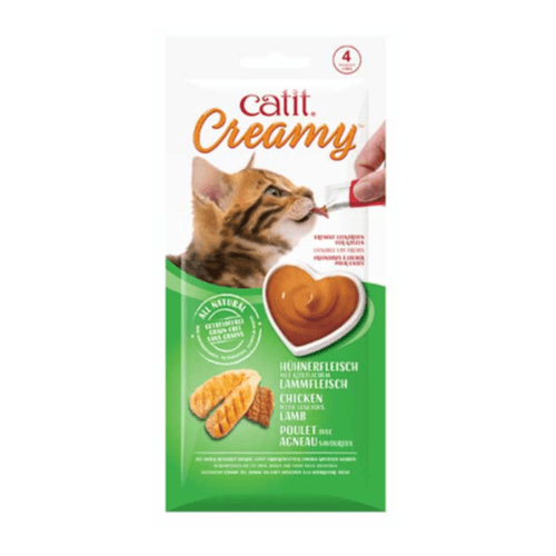 Catit Creamy Lickable Treats - Chicken And Lamb