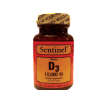 Sentinel Vit D3 10 000 Iu 100'S