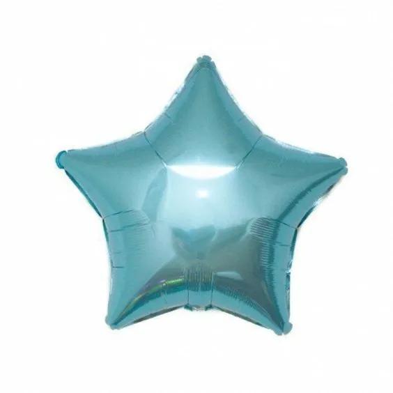 Foil Balloon Star Light Blue ''18