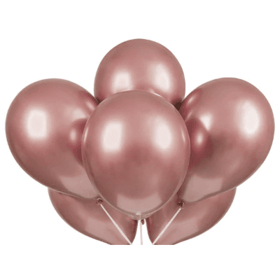 Rose Gold Chrome Balloon Without Air And Helium