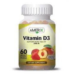 Amerix Vitamin D3 2000iu 60 Gummys