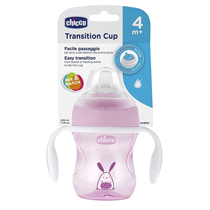 Chicco Transition Cup Mix And Match 4Months And Above 200Ml Pink