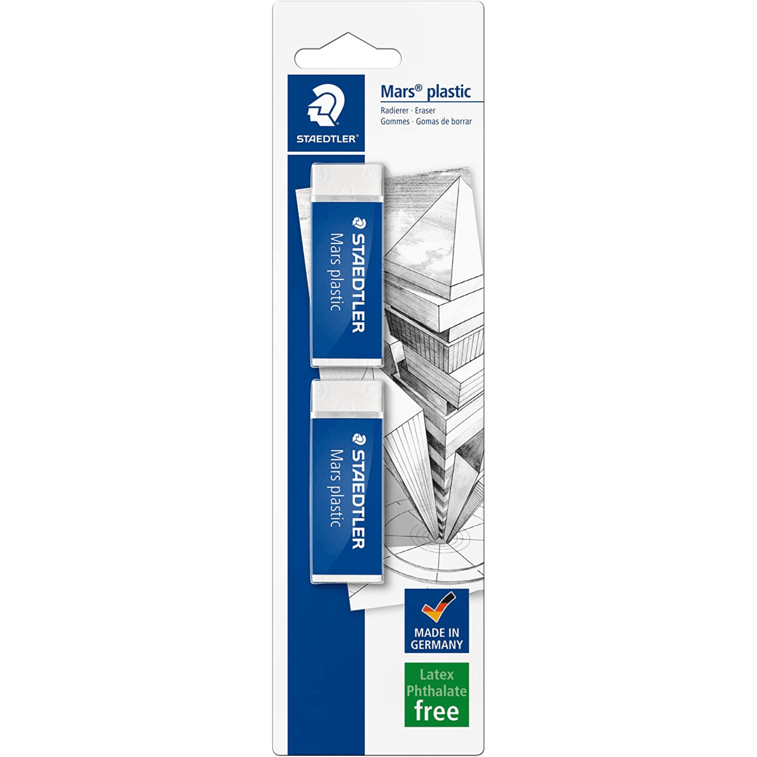 Staedtler Mars Plastic Eraser-Pack Of 2 (ERST06_392)