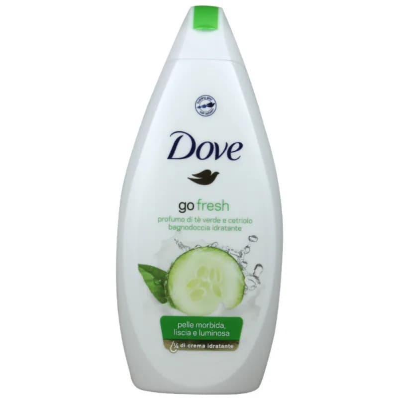 Dove Refreshing Cucumber & Green Tea Scent 0% Sulfate Sles  Triple Moisture Serum Shower Jell 500ml