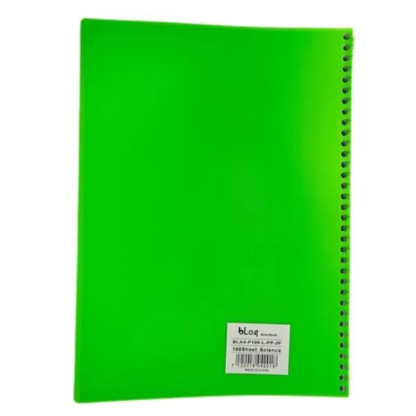 Blog University Science Notebook A4 Size 80 Sheets Light Green Colour - 5806