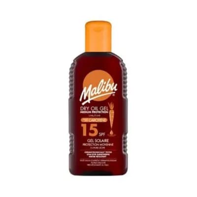 Malibu Dry Oil Gel with Carotene 15 SPF 200ml