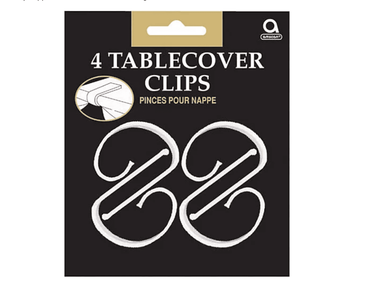 Clear Table cover Clips