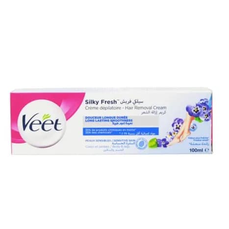 Veet Hair Removal Silky Fresh Cream Sensitive 100ml