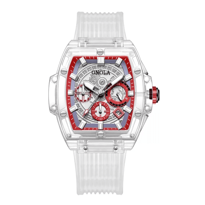 Onola Watch ON6811 White And Red