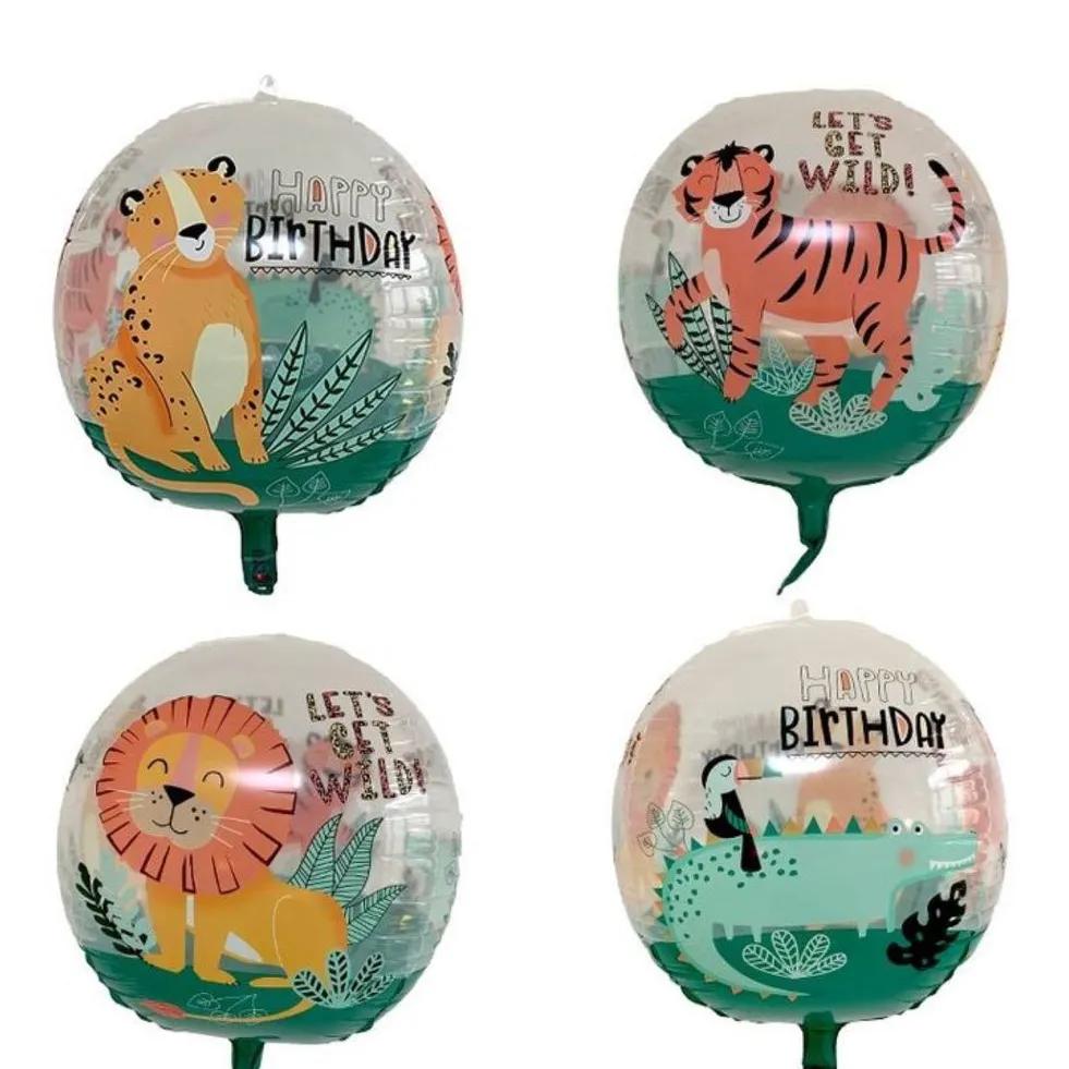 4D Zoo Birthday Helium Balloon