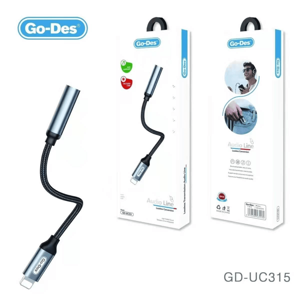 Go Des Lightning To 3.5mm Adapter (Call & Music)