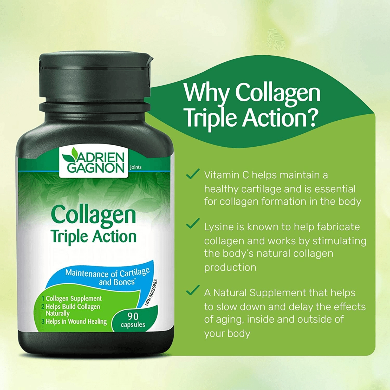 Adrien Gagnon Collagen Triple Action 30Capsules