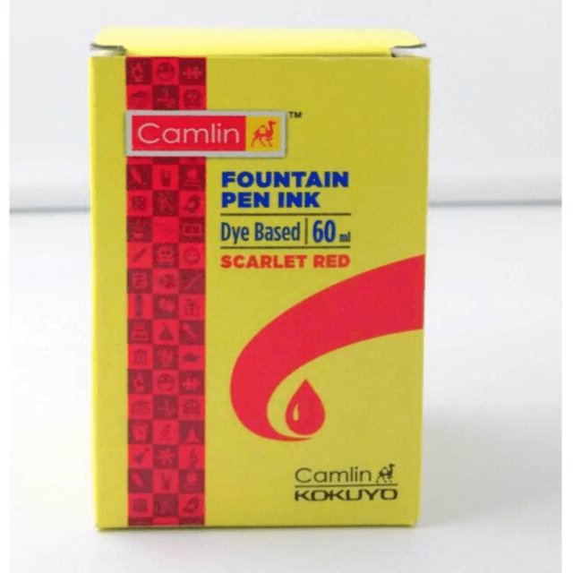 Camlin Fountain Pen Ink Red  60 Ml