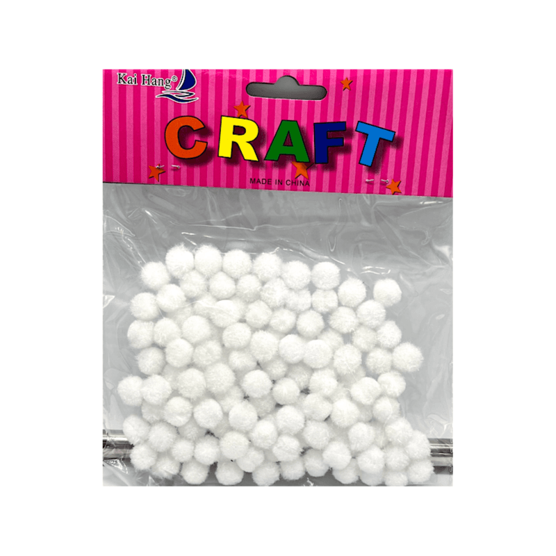 White Small Cotton Balls Used For Educational Activities, Entertainment And Art Crafts - 7586