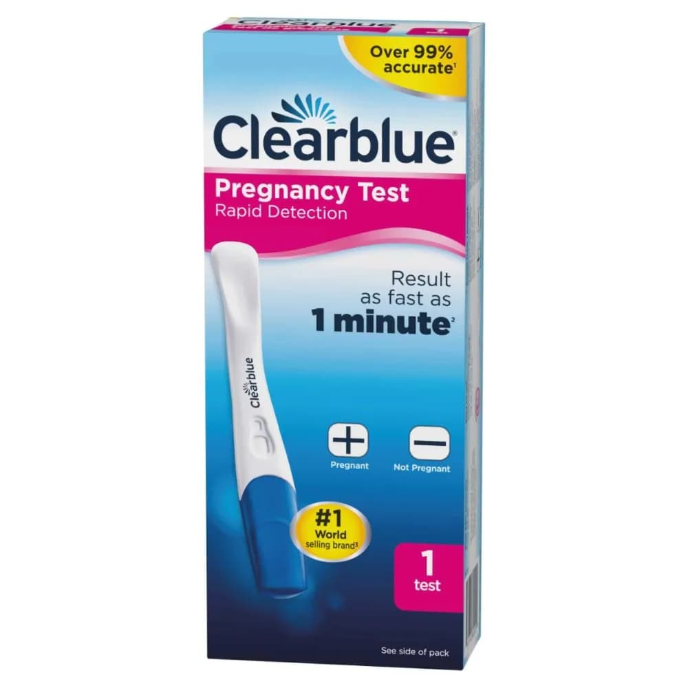 Clear Blue Rapid Pregnancy Test 1's