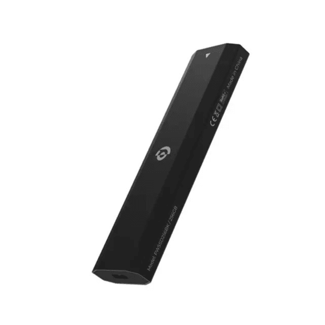 Powerology Dual Protocol Portable SSD Drive 512GB – Black