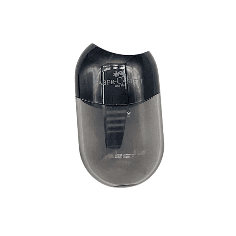 Faber Castell Single Hole Sharpener Clear Black Colour - 3386