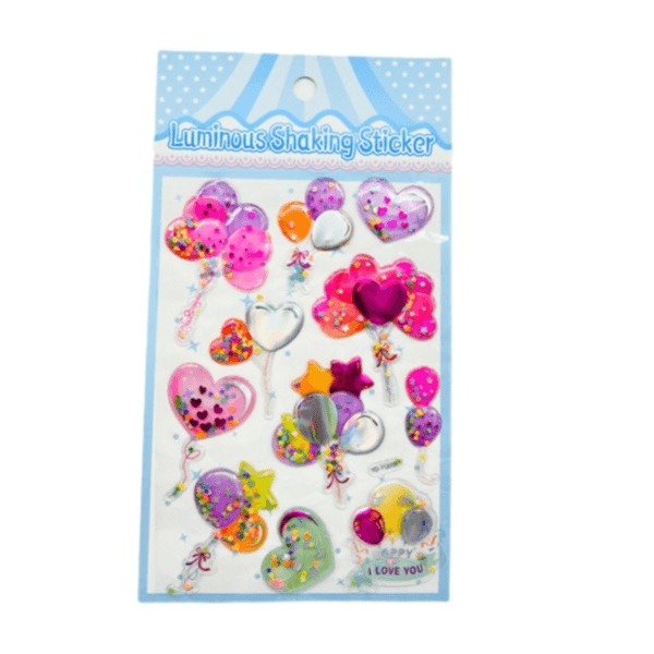 Party Balloons With Bling Sequin Colourful 11 Shaking Stickers - 11759,  9