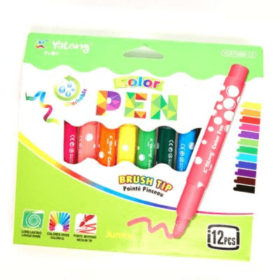 Yalong Color Pen Brush Tip X12 Y