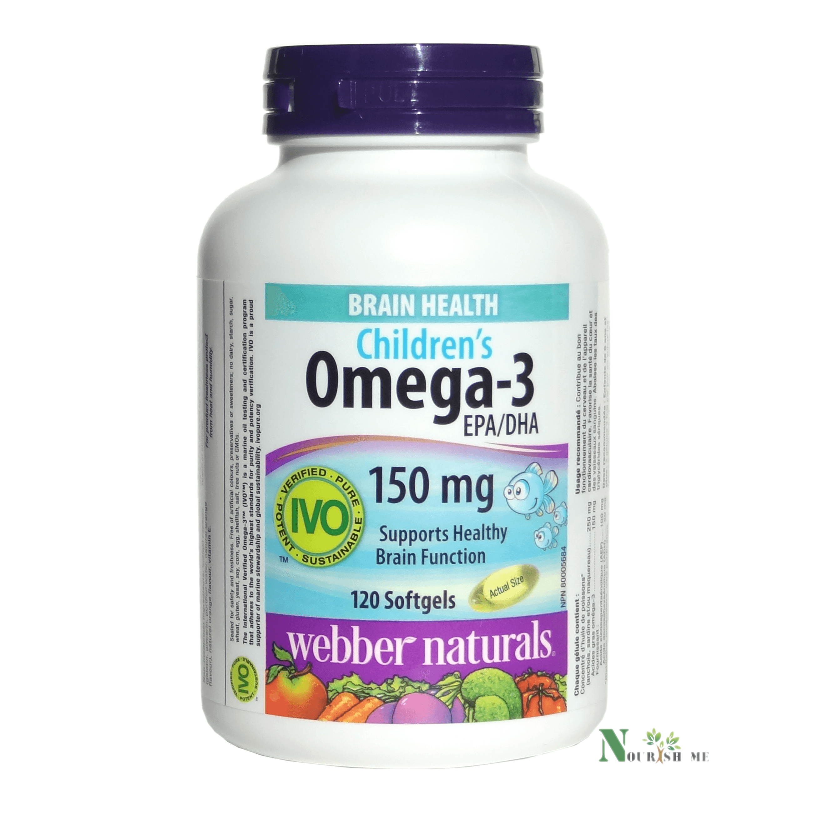 WEBBER NATURALS CHILDRENS OMEGA 3 150 MG