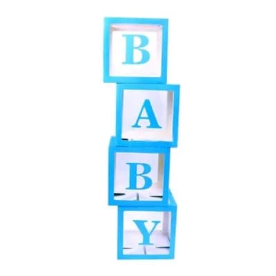 Baby Box Set Blue 4 Pieces No Balloon Inside