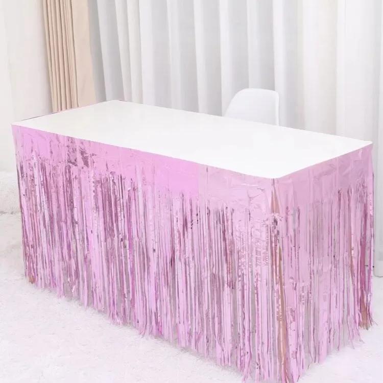 Pink Table Skirt - 74 x 274cm