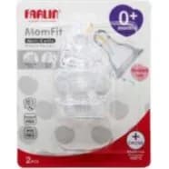 Farlin MomFit Anti-Colic Silicone Nipple Cross 0+ Months 2 Pieces Standard Neck Code: AC-21011(+)