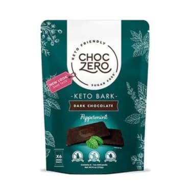 Keto Bark Dark Chocolate Peppermint Sugar Free 170g