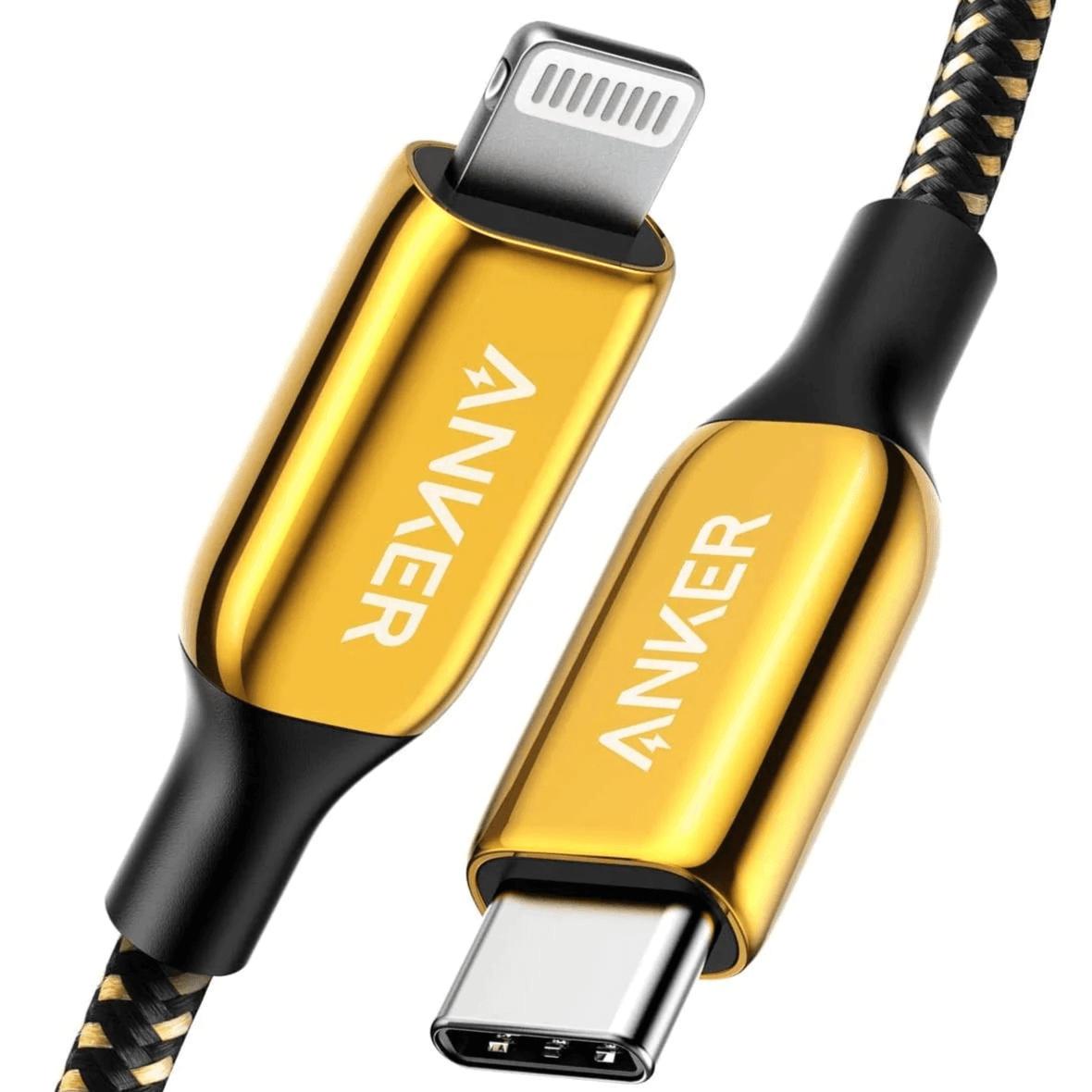 Anker Powerline+ Iii Usb-c To Lightning Connector 6ft/1.8m 24k Gold (a8843hb1)