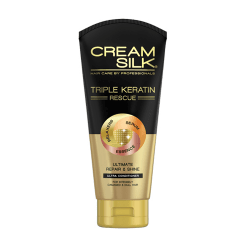 Cream Silk Triple Keratin Rescue, Ultimate Repair And Shine 170Ml