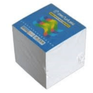 Sinarline Paper Without Gum 9 x 9 x 9cm, White