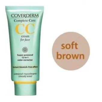 Coverderm Cc Cream For Face Soft Brown 40Ml