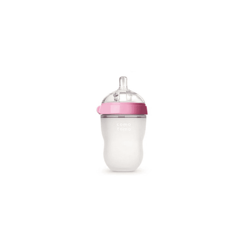 Comotomo Bottle Pink And White 250ml