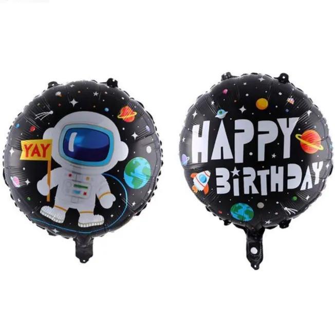 Space Theme Birthday Helium Balloon