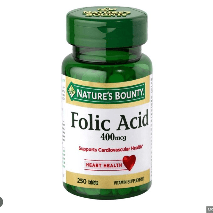 Nature's bounty Folic acid 400mcg 250s