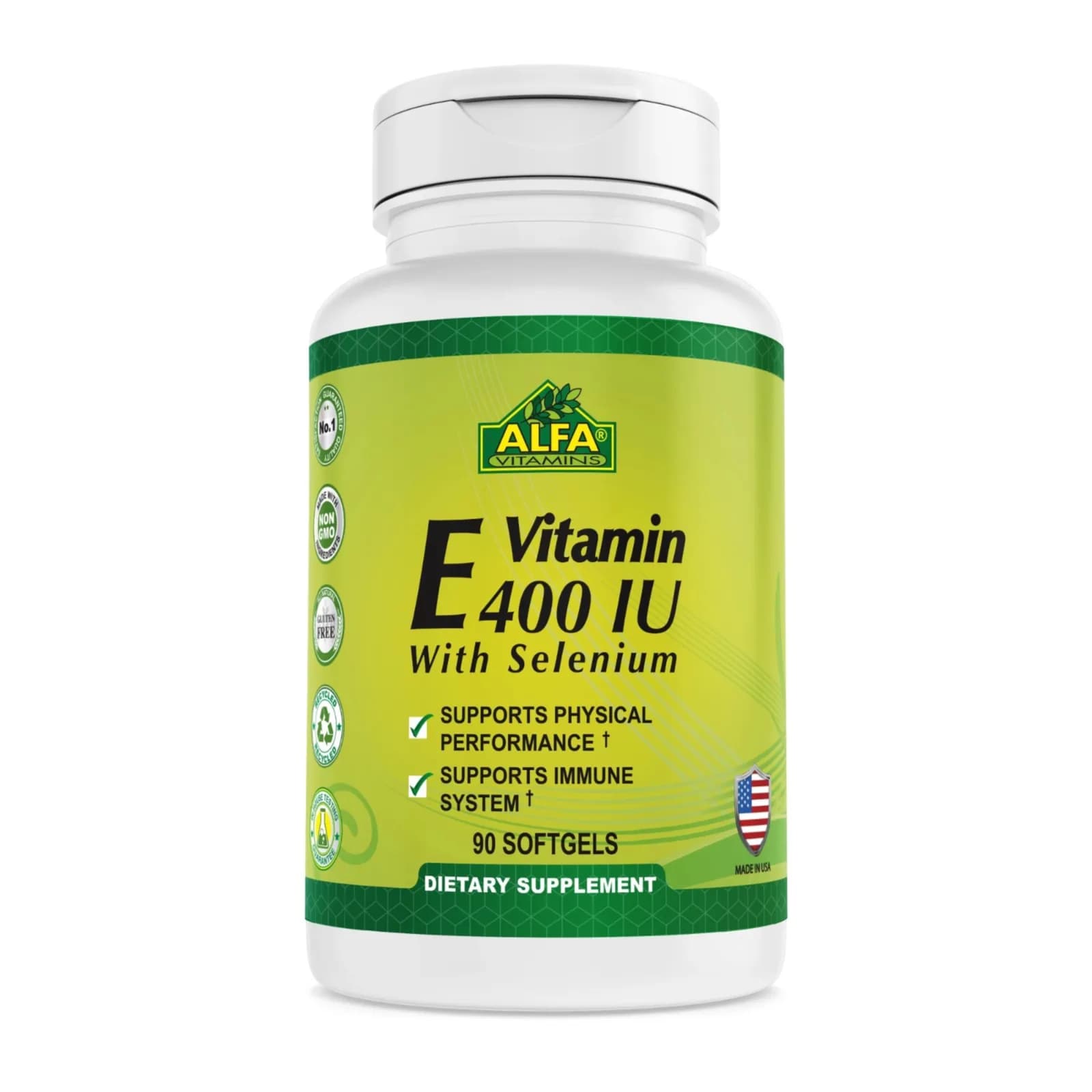 Alfa Vitamin E 400iu With Selenium 90  Softgels