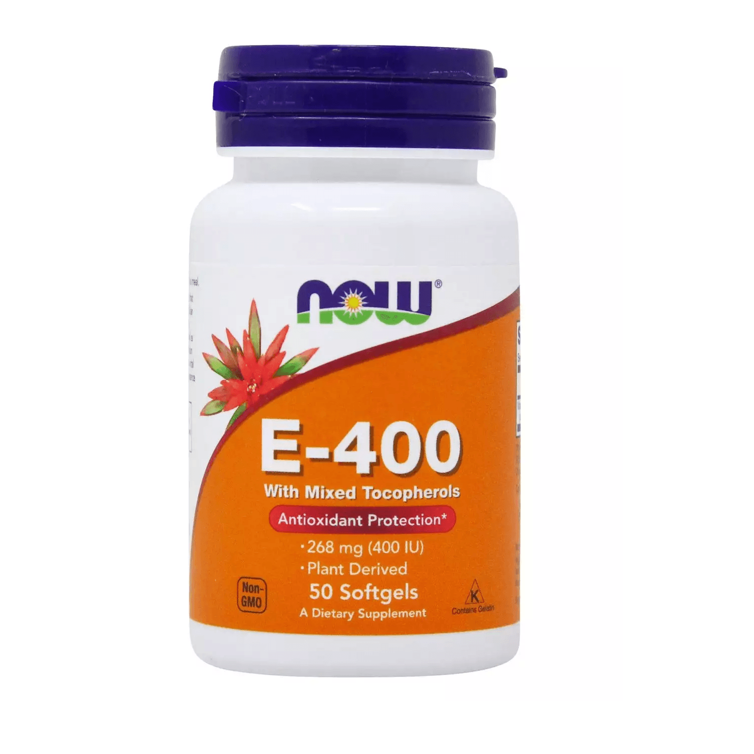 Now Vitamin E-400 Iu 50 Softgels