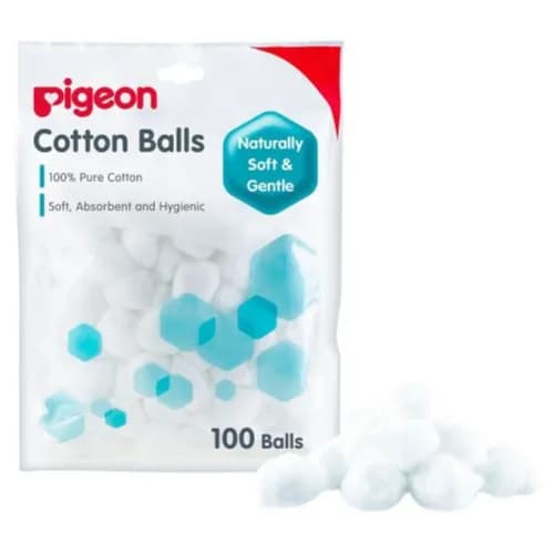 Pigeon Cotton Balls Ref/26155 100% Pure Cotton Soft & Gentle 100 Balls