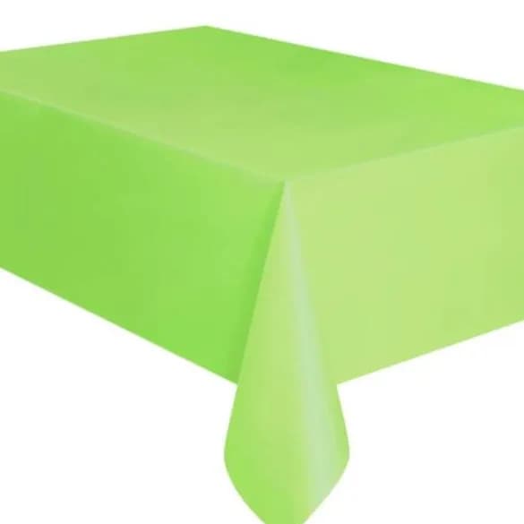 Light Green Plastic Table Cover