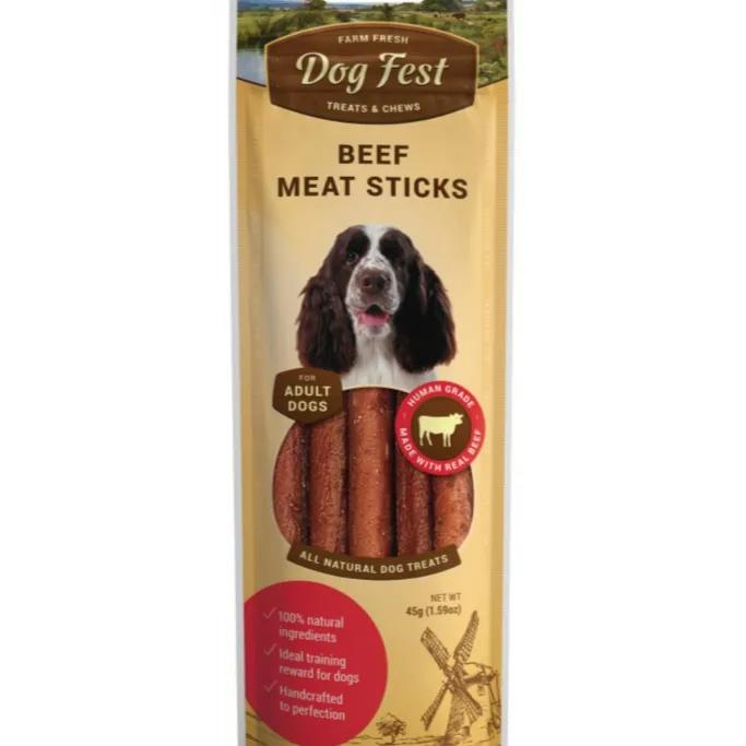 Farm Fresh Dog Treat & Chew Beef Meat Stick 45g