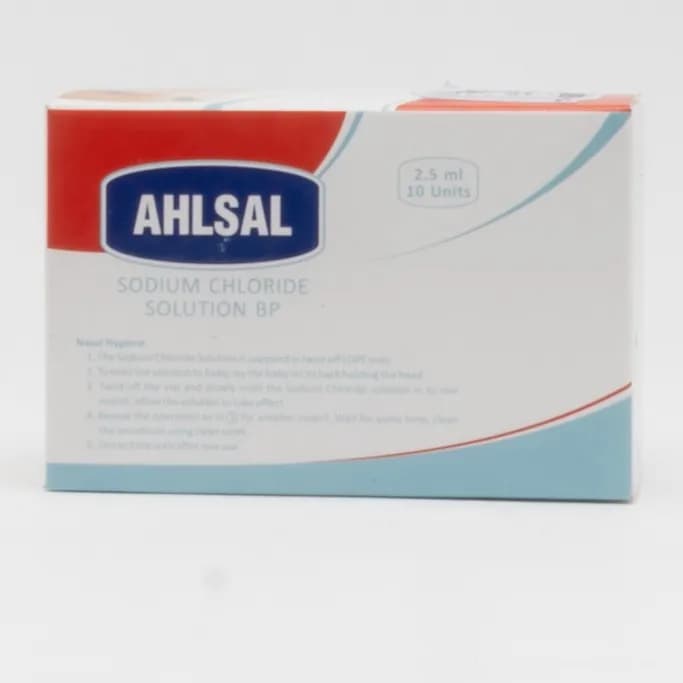 Ahlsal 2.5ml Normal Saline Nasal Solution 10's