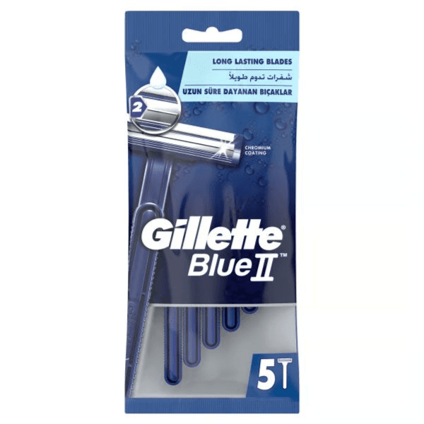 Gillette Blue II Plus Razor 5Pcs