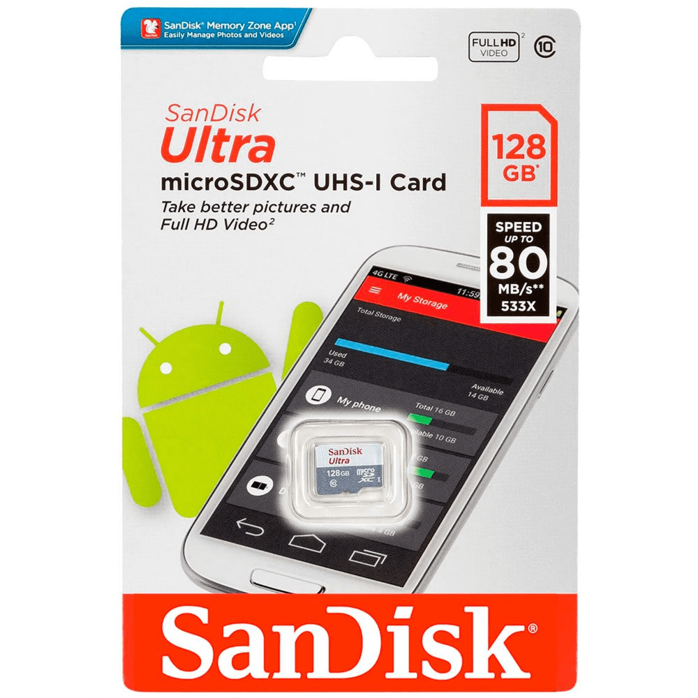 Sandisk Ultra MicroSDXC Card 128GB