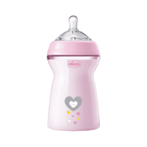 Chicco Natural Feeding Plastic Bottle 6m+ 330ml Girl