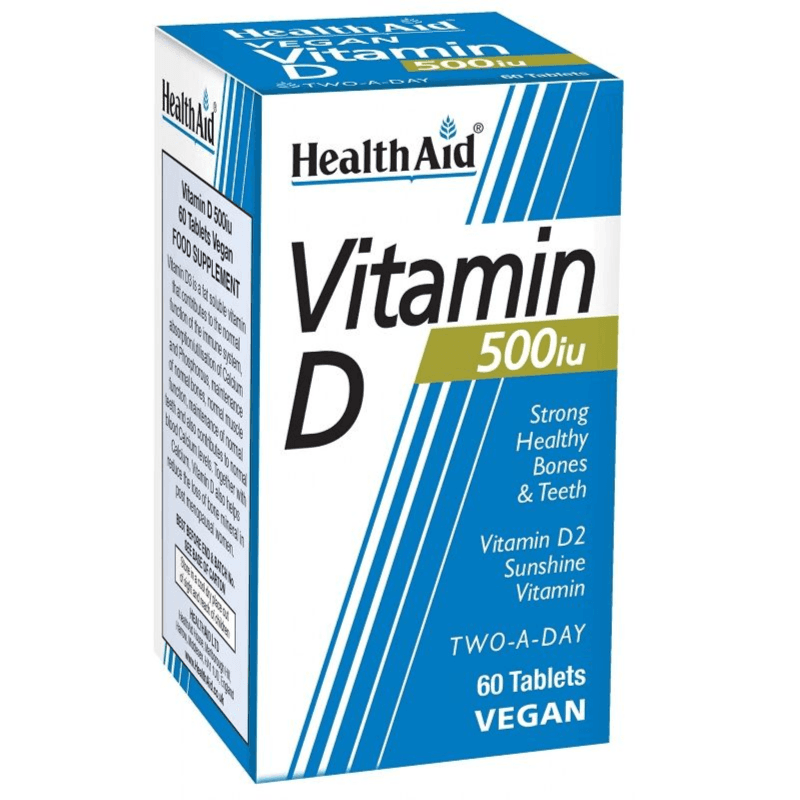 Health Aid Vitamin D2 500 Iu