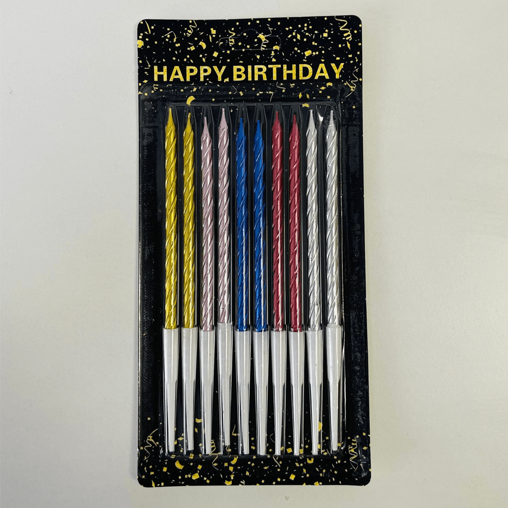 Colorful Slim Chrome Candle