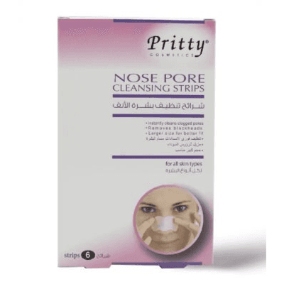 Pritty Nose Pore Cleansing Strips 6 Strips For All Skin Types